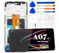 SRJTEK Écran LCD de Rechange pour Samsung Galaxy A07 6,7" - IPS HD+ Display Digitizer Assemblée complète Kits (Cadre Noir) Compatible avec SM-A075F/SM-A075B/SM-A075M (Pas pour 5G)
