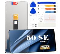 SRJTEK Écran LCD de rechange pour TCL 50 SE 2024 pour TCL 50 SE T611B écran tactile numériseur Assemblée Kits de réparation (noir)