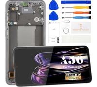 SRJTEK Écran LCD OLED pour Samsung Galaxy A56 5G SM-A566V, SM-A566B, kit de réparation avec cadre (noir, avec empreintes digitales)