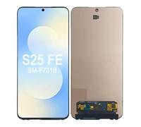 SRJTEK Écran LCD pour Samsung Galaxy S25 FE pour Samsung Galaxy S25 FE SM-S731B SM-S731B/DS Kit de réparation de numériseur tactile (6,7", noir)