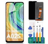 SRJTEK Écran LCD Tactile Numériseur Assemblé Noir pour Samsung Galaxy A02s pour SM-A025F pour SM-A025G pour SM-A025M (160 mm Petite Taille) Kit de Réparation