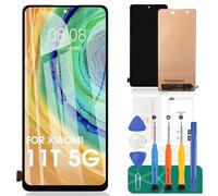 SRJTEK Écran LCD TFT pour Xiaomi 11T 5G pour Xiaomi 11T Pro Écran de remplacement 21081111RG,2107113SG, 2107113SI, 2107113SR Kit de réparation tactile (Noir, sans cadre)