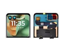 SRJTEK Écran secondaire LCD externe pour Motorola Razr 60 2025 - Petit écran pliable XT2553-1 - Kit de réparation de numériseur tactile de 17,5 cm (noir, sans cadre)