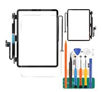 SRJTEK Écran tactile de rechange pour iPad Pro 11 2018 A2013 A1934 A1980 Digitizer 2020 2nd A2068 A2230 A2231 A2228 Kit de lentilles en verre (Pro 11 1er 2018 noir)