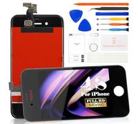 SRJTEK Écran tactile LCD de rechange pour iPhone 4S A1431 A1387 Noir Sans cadre