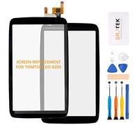 SRJTEK Kit de réparation d'écran tactile pour TomTom Go 6200 - Écran tactile pour TomTom Go 6200 - Noir