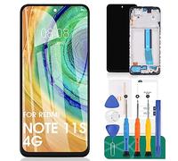 SRJTEK Kit de réparation RMX3231 pour Xiaomi Redmi Note 11S 4G - Écran LCD de rechange pour Redmi Note 11S 4G - Noir