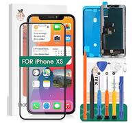 SRJTEK pour Ecran iPhone XS Complet pour Écran iPhone XS A1920 pour Ecran LCD iphon XS Ecran XS Affichage LCD Numériseur Tactile Remplacement Capteur A2097, A1920, A2100, A2098(Incell, Noir)