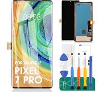 SRJTEK pour Google Pixel 7 Pro 5G - Kit de réparation pour écran LCD de remplacement pour Pixel 7 Pro GP4BC, GE2AE, GFE4J - Assemblage d'écran tactile numériseur - Noir (écran OLED)