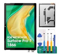 SRJTEK pour Microsoft Surface Pro 7 Écran LCD pour Microsoft Surface Pro 7 Écran de Remplacement 1866 Écran Assemblage Numériseur Tactile Kits de Réparation (Noir)