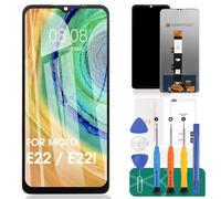SRJTEK pour Motorola Moto E22 Écran LCD pour Moto E22 Écran de Remplacement pour Motorola Moto E22i Écran LCD pour Moto E22i Kit de réparation de l'assemblage du numériseur Tactile (Noir)