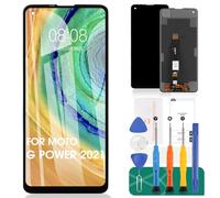 SRJTEK pour Motorola Moto G Power 2021 Ecran LCD pour Moto G Power 2021 Ecran de Remplacement XT2117 Numériseur Tactile Kit de Réparation sans Cadre(Noir,Pas pour 2020/2022)