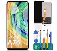 SRJTEK pour Oppo A76 Écran de Remplacement pour Oppo A76 Écran LCD pour Oppo A76 Écran Tactile Assemblage du numériseur CPH2375 Kits de pièces détachées (Noir, sans Cadre)