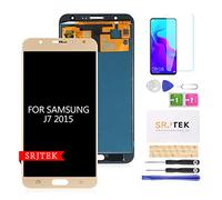 SRJTEK pour Samsung Galaxy J7 2015 J700 écran LCD,J7 2015 J700 J700F/DS J700M/DS TFT LCD écran,J7 Affichage LCD écran Tactile Numériseur Verre Capteur Pièces De Rechange Réparation (d'or)
