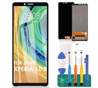 SRJTEK pour Sony Xperia 10 II Écran LCD pour Sony Xperia 10 II Remplacement de l'écran XQ-AU51 Écran LCD XQ-AU52 Touch Digitizer Assembly Repair Parts Kits (Noir)