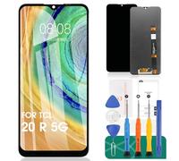 SRJTEK pour TCL 20 R 5G / 20R 5G T767H Ecran LCD pour TCL 20 XE/20XE 5087Z Ecran de Remplacement Numériseur Tactile Pièces Détachées (Noir,sans Cadre)