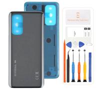 SRJTEK pour Xiaomi Mi 10T 5G/Mi 10T Pro 5G M2007J3SY,M2007J3SG Couvercle arrière de la Batterie Remplacement de la vitre arrière Kit de réparation Boîtier arrière Authentique (Gris)