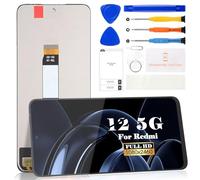 SRJTEK Pour Xiaomi Redmi 12 5G Écran LCD Remplacement Pour Redmi 12 5G Écran Tactile Digitizer Kits De Réparation Sans Cadre (Noir)
