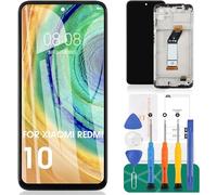 SRJTEK TFT Pour Xiaomi Redmi 10 Écran LCD pour Redmi 10 Remplacement de l'écran 21061119AG, 21061119DG, 21061119AL Tactile Digitizer Kits d'assemblage (noir, avec cadre)