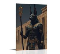 SRJUDR Anubis World of WanderingsPosters Art mural et impressions sur toile style portrait avec cadre 20 x 30 cm