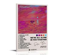 SRJUDR Impression sur toile « We're All Alone in This Together-DavePosters » - Décoration murale avec cadre - 50 x 75 cm