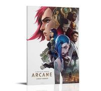SRJUDR Poster Arcane League of Legends Art mural et impressions sur toile style portrait avec cadre 20 x 30 cm