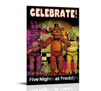 SRJUDR Poster Five Nights at Freddy's FNAF - Art mural vintage - Art pop - Impression sur toile - Portrait - Décoration murale avec cadre - 30 x 45 cm