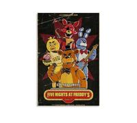 SRJUDR Poster Five Nights at Freddy's FNAF - Art mural vintage - Art pop - Impression sur toile - Portrait - Décoration murale sans cadre - 20 x 30 cm