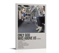 SRJUDR Poster Vampire Weekend Only God Was Above Us - Art mural pop - Impression sur toile - Portrait - Décoration murale avec cadre - 20 x 30 cm