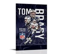 SRJUDR Tom BradyPosters Art Pop Décoration murale sur toile avec cadre 40 x 60 cm