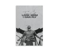 SRJUDR Travis Scott Look Mom I Can FlyPosters Art mural et impressions sur toile style portrait sans cadre 30 x 45 cm