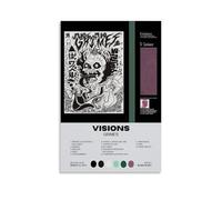 SRJUDR Visions-GrimesPosters Impression sur toile sans cadre 30 x 45 cm