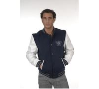 SRK-Blouson Teddy bi-matière Hom… marine XL