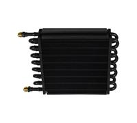 SRKATI Kit De Radiateur De Refroidissemen Kit De Refroidisseur D'huile De Transmission Universel en Aluminium, 2, 4, 6, 8, 10, 16 Rangées, avec Tuyau Oil Cooler(16 Row Black)