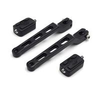 SRKATI Pièces de moto Levier de changement de vitesse talon-pointe Tête de mort pour Harley Davidson HD Touring Road King Chromé Alliage d'aluminium Leviers Sélecteurs(268-009 053x2XIN-BK)