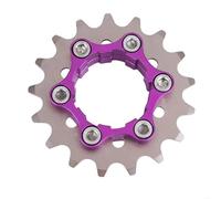 SRKATI Poulie Dentée Roues Libres de VTT A2UF, Volant d'inertie Haute résistance à Vitesse Unique, Cassettes de vélo en Acier à pignon Bloque Volant Moteur(17T)