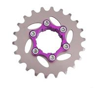 SRKATI Poulie Dentée Roues Libres de VTT A2UF, Volant d'inertie Haute résistance à Vitesse Unique, Cassettes de vélo en Acier à pignon Bloque Volant Moteur(22T)