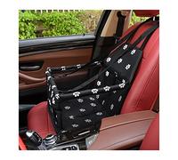 SRKATI Toilettes pour Chien Bacs à litières pour Chiens Pet Dog Carrier Car Seat Cover Coussin Carry House Cat Puppy Bag Car Travel Folding Hamac(Black)