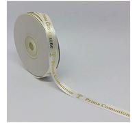 SRL - Ruban en Satin Blanc de 10 mm x 25 m pour première Communion