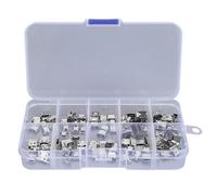 Srliya 100pcs Mini USB Type B Connecteur Féminin en Acier Inoxydable, 10 Spécifications avec Boîte de Rangement pour Les Lecteurs MP3, Les Caméras, Les Claviers, Les Produits Numériques
