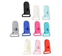 Srliya 10pcs Clips de Suspense en Nylon de Verrouillage coloré, Boucle étanche avec Trou de Sangle pour Tentes de Camping en Plein Air, Auvents, Couvercles de Bateau