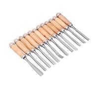 Srliya 12pcs Wood Turning Bhisels Wood Grouoves Outils de Séparation des Accessoires de Sculpture du Bois 8 Pouces