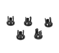 Srliya 200Pcs Plastique LED Titulaire Lumière Supports De Montage Ampoule Diode Base Panneau Socket 5mm Noir