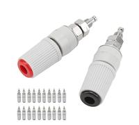 Srliya 20pcs 24.330 M5 Connecteur Black Red 4 Mm Banana Pring Jack Adapter Connecteurs