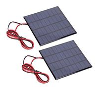 Srliya 2PCS DC9v 2W Panneaux Solaires époxy Module du Chargeur de Toys de Batterie Polysilicon avec Câble de 100 Cm