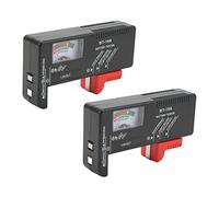 Srliya 2pcs Typer de Pointeur Testeur de Batterie Portable Bouton Veilleur de Niveau de Cellule pour AA AAA 1.5V 9V