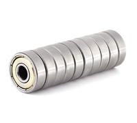 Srliya 5 * 4 * 3 Guides Bea pour Scie à Ruban à Rainure 10 Pcs Métal Blindé Durable Multi Use Carbon Steel Miniature 626ZZ Bea (6x19x6mm)