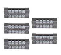 Srliya 5 Ensembles Bloc De Distribution D'énergie M3 Vis Terminal 5 Bornes Bus Bar 600V 15A pour Automobile Bateau