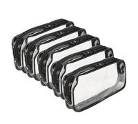 Srliya 5pcs Clear Makinup Sac Organisateur Portable Transparent Tobetrance Cosmetic Cosmetic Rangement Sac Pouche pour Voyager Outdoor