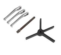 Srliya 8 Pouce Engrenage Extracteur 3 Mâchoire Heavy Duty Extracteur Outil pour Poulies De Ceinture Engrenages Roulements Retrait